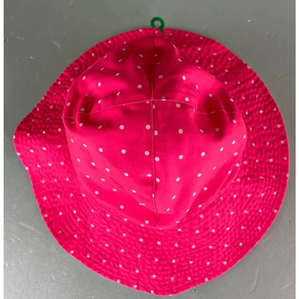 Carter's Toddler Sun Hat Pink with White Polka Dots Sun Hat 4-8